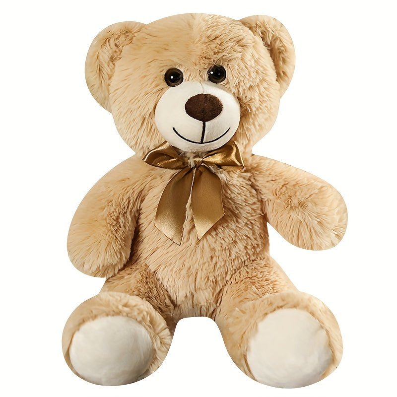 1pc 35cm Pajarita Cinta Oso 13.78in Lindo Oso De Peluche Animal Peluche De Peluche, Decoración De Adorno De Almohada Para El Hogar Cómodo Regalo De Vacaciones De Cumpleaños Suave Regalos De Navidad De Acción De Gracias De Halloween - SACASUSA