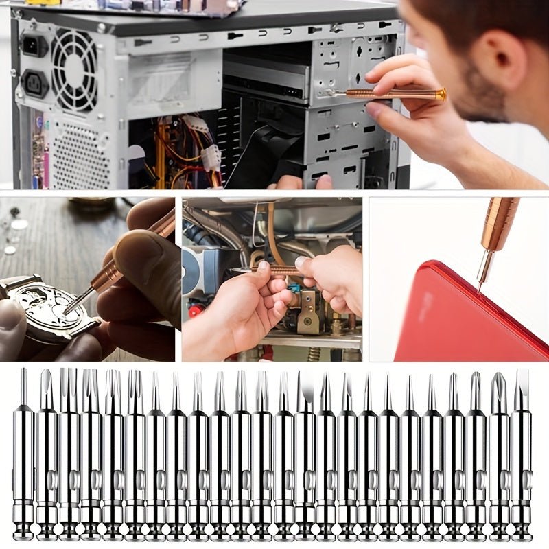 25-in-1 Precision Screwdriver Set - Magnetic Electronic Repair Tools Kit for Phone, Camera, Watch, Laptop - Perfect Birthday or Christmas Gift for Men, Fathers, and Husbands - SACASUSA