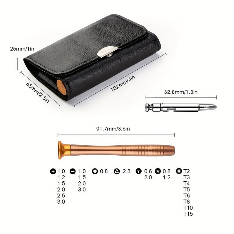 25-in-1 Precision Screwdriver Set - Magnetic Electronic Repair Tools Kit for Phone, Camera, Watch, Laptop - Perfect Birthday or Christmas Gift for Men, Fathers, and Husbands - SACASUSA