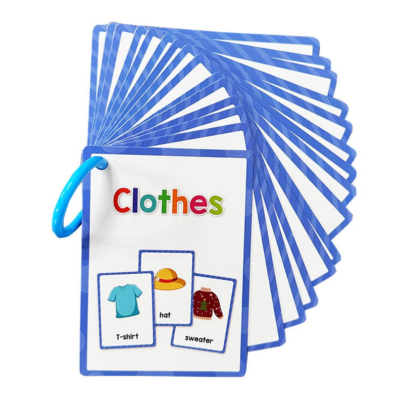 28 Palabras Ropa Ropa Tarjetas Flash Para Niños Vocabulario Divertido Palabras En Inglés Hogar Preescolar Materiales De Aprendizaje Para Niños Actividad Cognitiva Tarjetas De Bolsillo Montessori Juguete Educativo Para Niños - SACASUSA