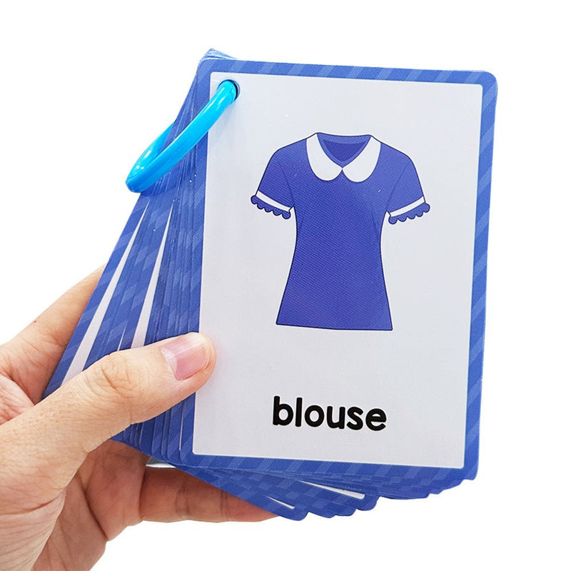 28 Palabras Ropa Ropa Tarjetas Flash Para Niños Vocabulario Divertido Palabras En Inglés Hogar Preescolar Materiales De Aprendizaje Para Niños Actividad Cognitiva Tarjetas De Bolsillo Montessori Juguete Educativo Para Niños - SACASUSA