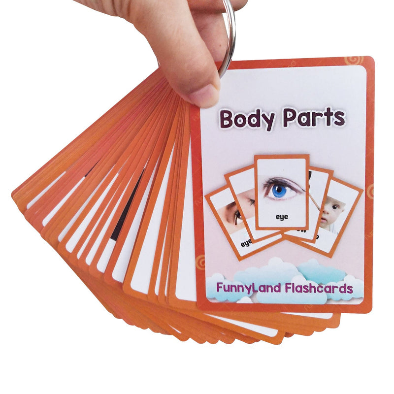 34 Tarjetas De Partes Del Cuerpo Montessori Inteligentes Tarjetas De Bolsillo Actividades Flash Para Niños Aprendizaje Temprano De Inglés Cognitivo Niños Flashcards Juguetes Educativos Para Niños Pequeños - SACASUSA