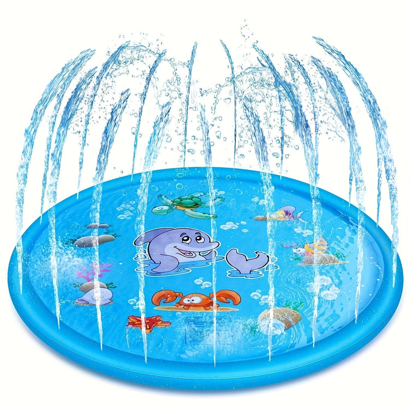 Alfombra Refrescante de Verano Anti-Salpicaduras: Inflable, PVC Duradero, Diversión para Varios Niños - Ideal para Actividades al Aire Libre - SACASUSA