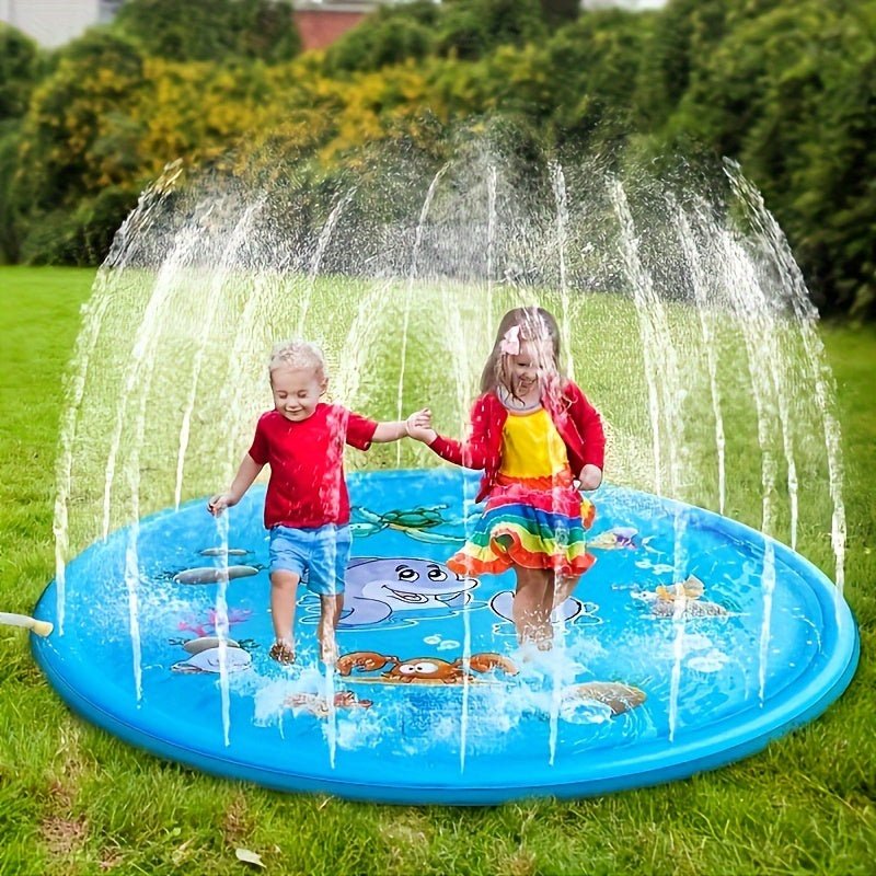 Alfombra Refrescante de Verano Anti-Salpicaduras: Inflable, PVC Duradero, Diversión para Varios Niños - Ideal para Actividades al Aire Libre - SACASUSA