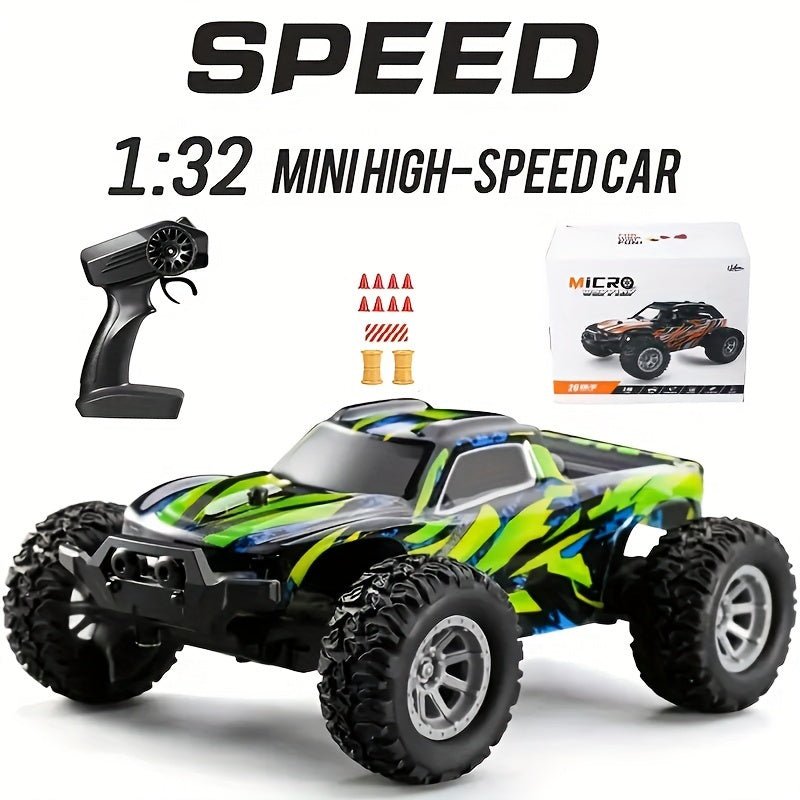 Automóvil a control remoto a escala 1:32, velocidad máxima de 20 km/h, coche eléctrico todoterreno de alta velocidad 2,4 Ghz, regalo ideal para niños y niñas, regalo de Navidad - SACASUSA