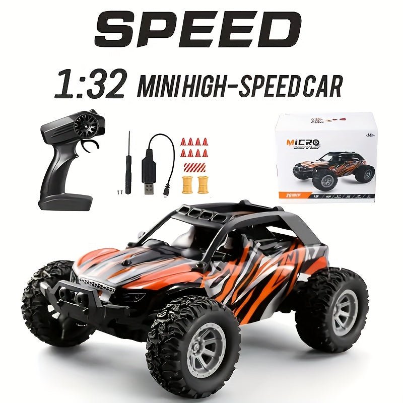 Automóvil a control remoto a escala 1:32, velocidad máxima de 20 km/h, coche eléctrico todoterreno de alta velocidad 2,4 Ghz, regalo ideal para niños y niñas, regalo de Navidad - SACASUSA