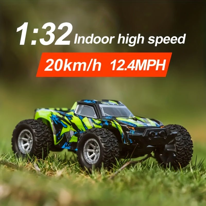 Automóvil a control remoto a escala 1:32, velocidad máxima de 20 km/h, coche eléctrico todoterreno de alta velocidad 2,4 Ghz, regalo ideal para niños y niñas, regalo de Navidad - SACASUSA