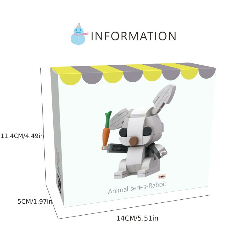 Bloques de Construcción de Conejito de Pascua Adorables - Juguete Educativo y Colorido - Ideal para Canastas de Pascua y Regalos de Cumpleaños - SACASUSA