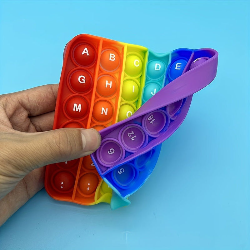 Burbuja Sensorial Educativa – Juguete Fidget de Alfabeto y Números para Aprendizaje Divertido, Ideal para Niños de 3-8 Años - SACASUSA