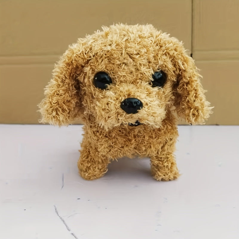 "Cachorro de Peluche Interactivo de 7"" - Camina, Ladra y Mueve la Cola - Regalo Encantador para Niños en Navidad y Halloween" - SACASUSA