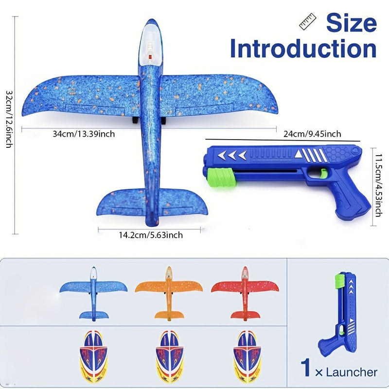 Despega hacia la Diversión con Chispa y Planeo: Avión de Espuma Brillante y Duradero para Juego Activo en Interior/Exterior - SACASUSA