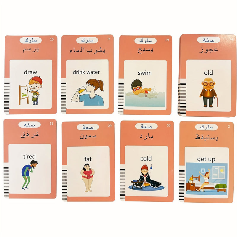 Enseña Árabe a los Niños: Tarjetas Parlantes Interactivas de MAYAPHILOS con 510 Palabras Visuales para un Aprendizaje Divertido y Efectivo para Pequeños Juguetes Educativos para Niños - SACASUSA