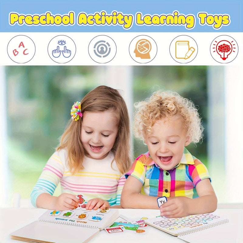 Libro de Actividades Montessori para Preescolares - 29 Temas Interactivos para Aprendizaje Temprano, Desarrollo Cognitivo y Habilidades Motoras Finas - SACASUSA