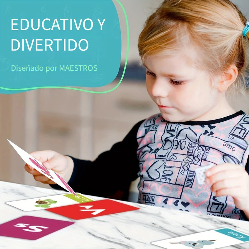 Tarjeta Flash De Aprendizaje Para Niños Pequeños De 2 A 4 Años, Juego De Palabras A La Vista, Juguete De Aprendizaje, Tarjetas Educativas Preescolares Para Niños Pequeños Y Aprender Colores, Formas De Números, Animales, Letras ABC, 58 Tarjetas De Imágenes - SACASUSA