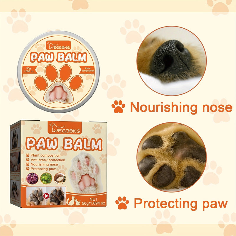 1 Bálsamo para garras para mascotas Almohadilla para limpiar la suela del pie, Aceite protector para garras, ideal par para el cuidado de mascotas - SACASUSA