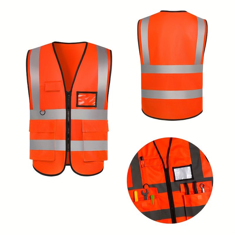 1 Camiseta Interior Reflectante, Sitio De Construcción De Seguridad De Tráfico Nocturno, Ropa Reflectante Fluorescente De Construcción, Chaleco De Jardinería De Saneamiento Para Montar, Chalecos Protectores - SACASUSA