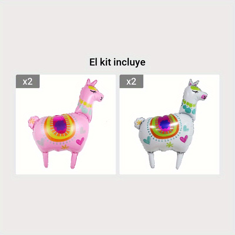 1 pieza de globos de aluminio de llama y alpaca, globos de Mylar, Ideal para decoraciones - SACASUSA