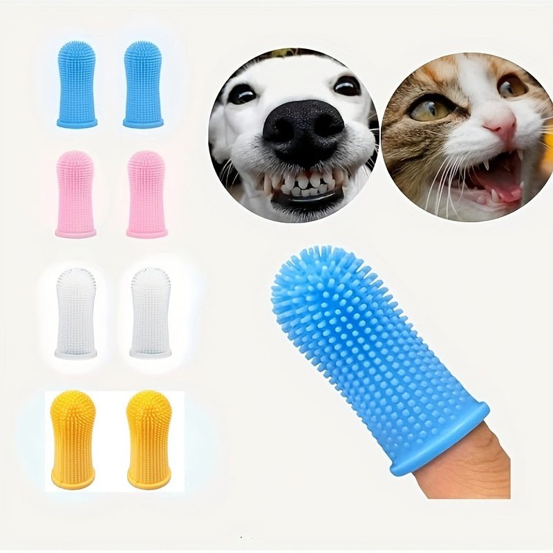 1 unidad /4 Unidades Cepillo de dientes súper suave para perros y gatos, herramienta de limpieza y cuidado Dental suave para cachorros y mascotas pequeñas - SACASUSA