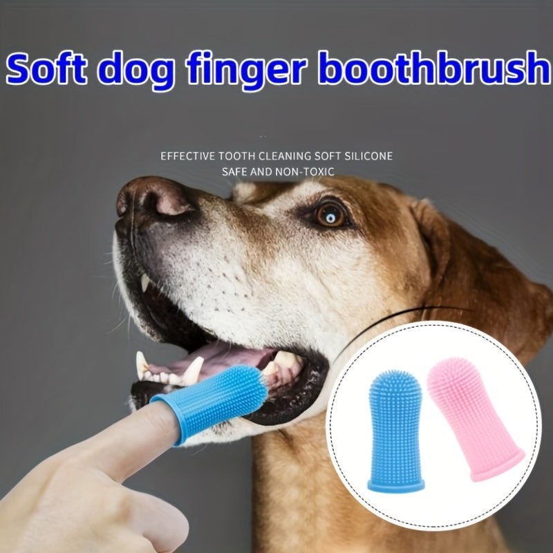 1 unidad /4 Unidades Cepillo de dientes súper suave para perros y gatos, herramienta de limpieza y cuidado Dental suave para cachorros y mascotas pequeñas - SACASUSA