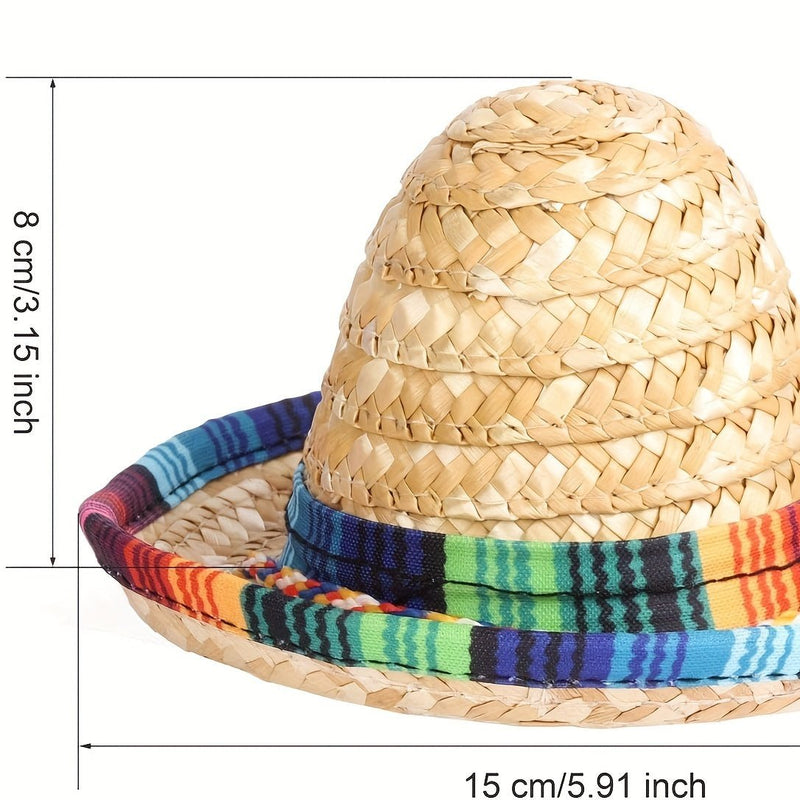 1 Unidad, Decoraciones Con Temática De Fiesta Con Una Cuerda Para Un Sombrero Mexicano De Ala Ancha En Miniatura En El Cinco De Mayo - SACASUSA