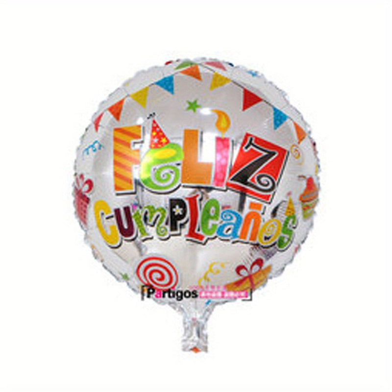 10 Globos De Papel De Aluminio De Cumpleaños Españoles De 18 Pulgadas Feliz Cumpleanos Te Quiero Air Baloes Event Party Decorations Air Golobs, Globo De Película De Aluminio, Accesorio Para Fotos De Cumpleaños, Arreglo De Decoración De Escena - SACASUSA