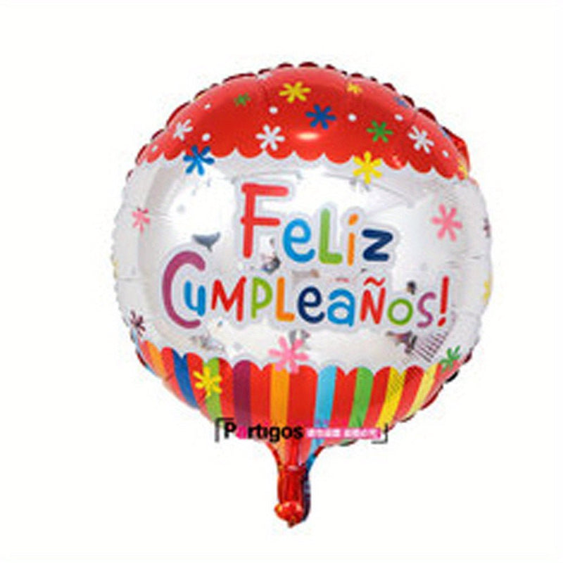 10 Globos De Papel De Aluminio De Cumpleaños Españoles De 18 Pulgadas Feliz Cumpleanos Te Quiero Air Baloes Event Party Decorations Air Golobs, Globo De Película De Aluminio, Accesorio Para Fotos De Cumpleaños, Arreglo De Decoración De Escena - SACASUSA