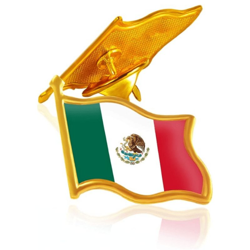 1pc Insignia De Bandera De México Para Niñas, Broche De Novedad Para Niñas - SACASUSA