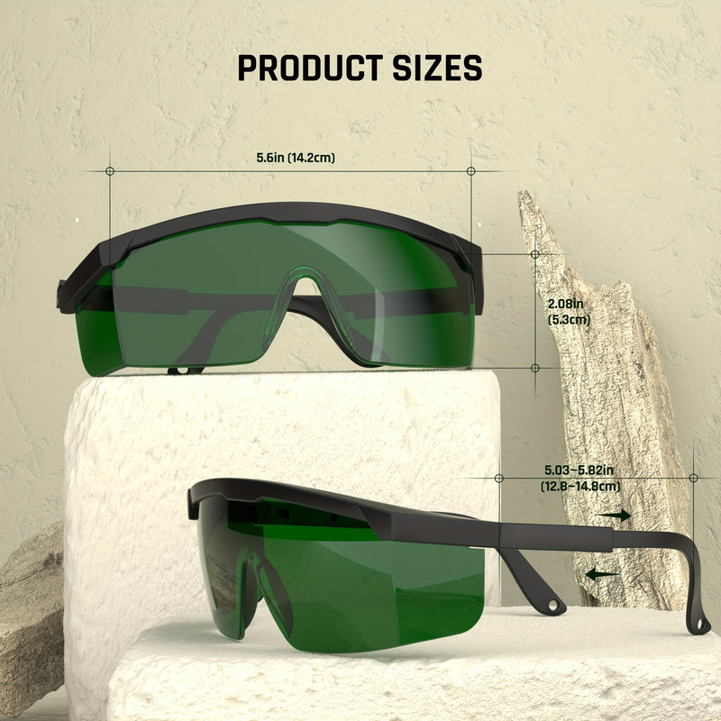 1pc LAIYIKE Gafas De Seguridad Láser, IPL 200nm-2000nm Gafas De Seguridad De Protección Ocular, Protección UV Para Soldadura Láser, Depilación Soldadura Láser - SACASUSA