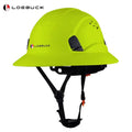 1pc LOEBUCK Casco De Ingeniería, Casco Abs Transpirable, Gran Visera De Sombra, Anti-colisión, Verde - SACASUSA