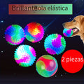 2 piezas Juguete Interactivo Para Perros, Pelota Molar Elástica Y Duradera, Luminosa Para Masticadores Fuertes, Promueve La Salud Dental Y La Estimulación Mental - SACASUSA