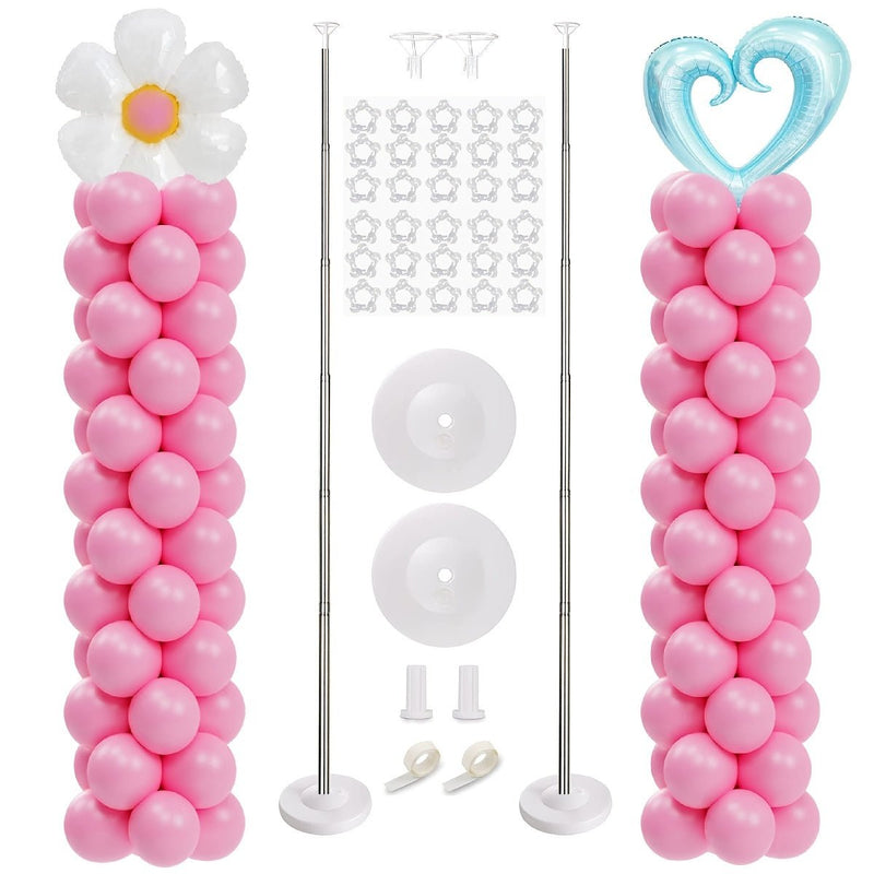 2-Set de Kit de Soporte para Globos Reutilizable - Montaje Fácil y Materiales Duraderos - Ideal para Celebraciones, Fiestas y Eventos Especiales - SACASUSA