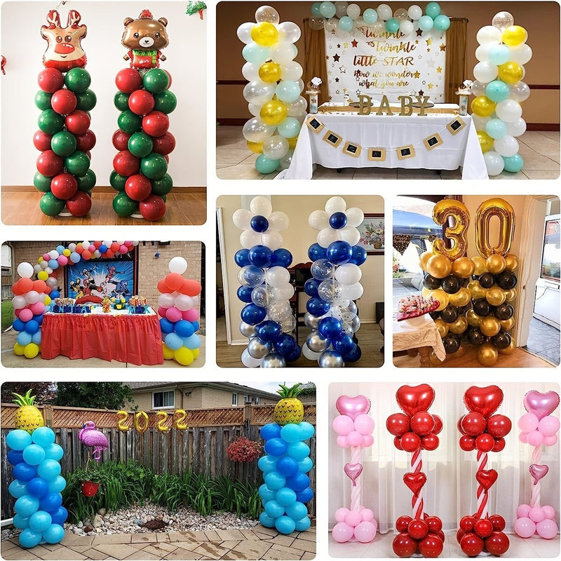 2-Set de Kit de Soporte para Globos Reutilizable - Montaje Fácil y Materiales Duraderos - Ideal para Celebraciones, Fiestas y Eventos Especiales - SACASUSA