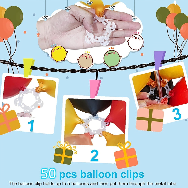 2-Set de Kit de Soporte para Globos Reutilizable - Montaje Fácil y Materiales Duraderos - Ideal para Celebraciones, Fiestas y Eventos Especiales - SACASUSA