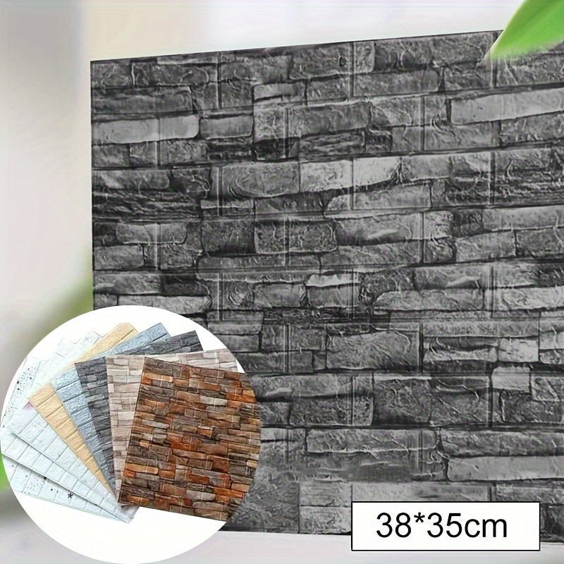 3D Adhesivos Impermeables para Azulejos de Espuma de Ladrillo - Autoadhesivo, Fácil de Instalar y Limpiar, Ideal para Cocinas, Baños, Salas de Estar - Paredes/Techos (20/30/40pcs) - SACASUSA