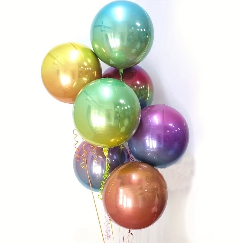 5 Piezas de Hermosos Globos Redondos 3D Degradado - Sin Necesidad de Electricidad, Perfectos para Cumpleaños, Bodas, Fiestas de Verano & Decoración de Habitaciones Estéticas (Mayores de 14 Años) - SACASUSA