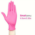 50pcs Guantes de Nitrilo Versátiles- Sin Polvo, Sin Látex, Impermeables y Resistentes al Aceite con Agarre Texturizado, Ideal para Manipulación de Alimentos & Tareas Industriales, Ambidiestros y Multicolores - SACASUSA