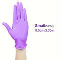 50pcs Guantes de Nitrilo Versátiles- Sin Polvo, Sin Látex, Impermeables y Resistentes al Aceite con Agarre Texturizado, Ideal para Manipulación de Alimentos & Tareas Industriales, Ambidiestros y Multicolores - SACASUSA