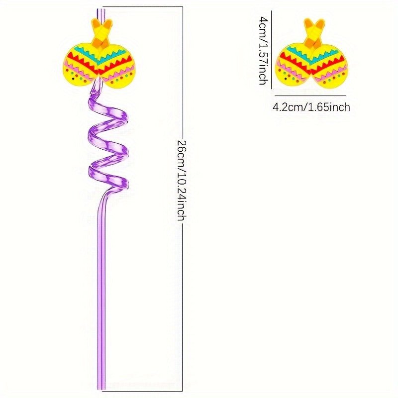 8 Pajitas Reutilizables De Dibujos Animados De México, Pajitas De Plástico De Calidad Alimentaria, Pajitas Decorativas Para Festivales, Fiestas, Bodas, Cócteles, Bar, Playa, Utensilios De Cocina, Regalos De Navidad, Regalo De Halloween - SACASUSA