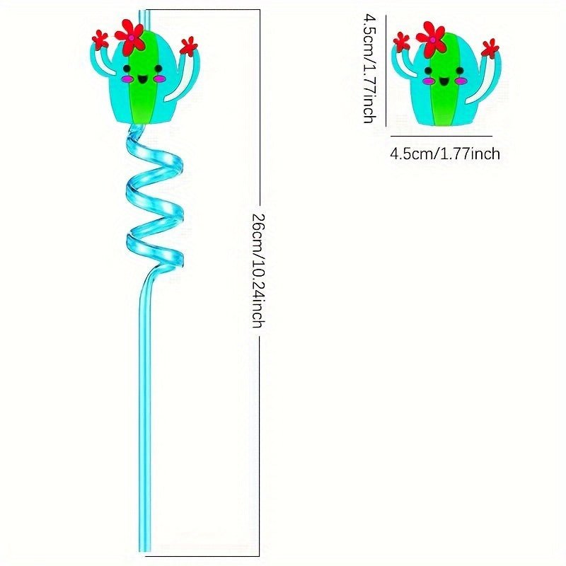 8 Pajitas Reutilizables De Dibujos Animados De México, Pajitas De Plástico De Calidad Alimentaria, Pajitas Decorativas Para Festivales, Fiestas, Bodas, Cócteles, Bar, Playa, Utensilios De Cocina, Regalos De Navidad, Regalo De Halloween - SACASUSA