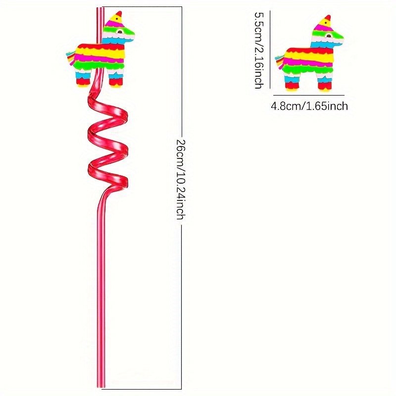 8 Pajitas Reutilizables De Dibujos Animados De México, Pajitas De Plástico De Calidad Alimentaria, Pajitas Decorativas Para Festivales, Fiestas, Bodas, Cócteles, Bar, Playa, Utensilios De Cocina, Regalos De Navidad, Regalo De Halloween - SACASUSA