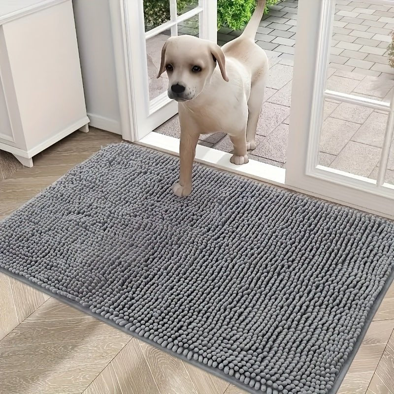 Alfombra de Perro Lavable de PE con Estampado Floral - Absorbe Humedad y Suciedad, Superficie Antideslizante, Microfibra, Ideal para Perros Pequeños a Medianos - SACASUSA