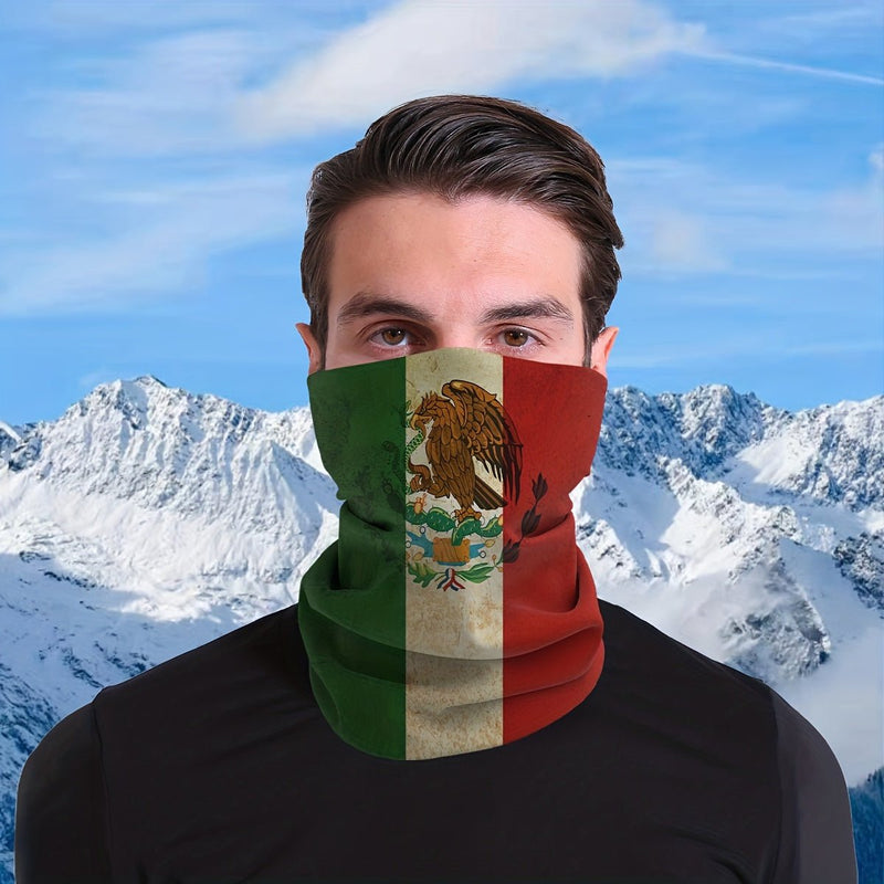 Bandana De Tubo De La Bandera De México Antiguo, Bufanda De Protección Solar A Prueba De Viento Para Ciclismo Al Aire Libre - SACASUSA