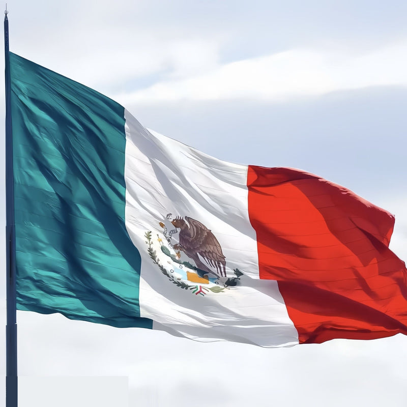 Bandera Mexicana De Poliéster, Tamaño 90*150cm, Ideal Para Fiestas Grandes, Decoración Festiva - SACASUSA