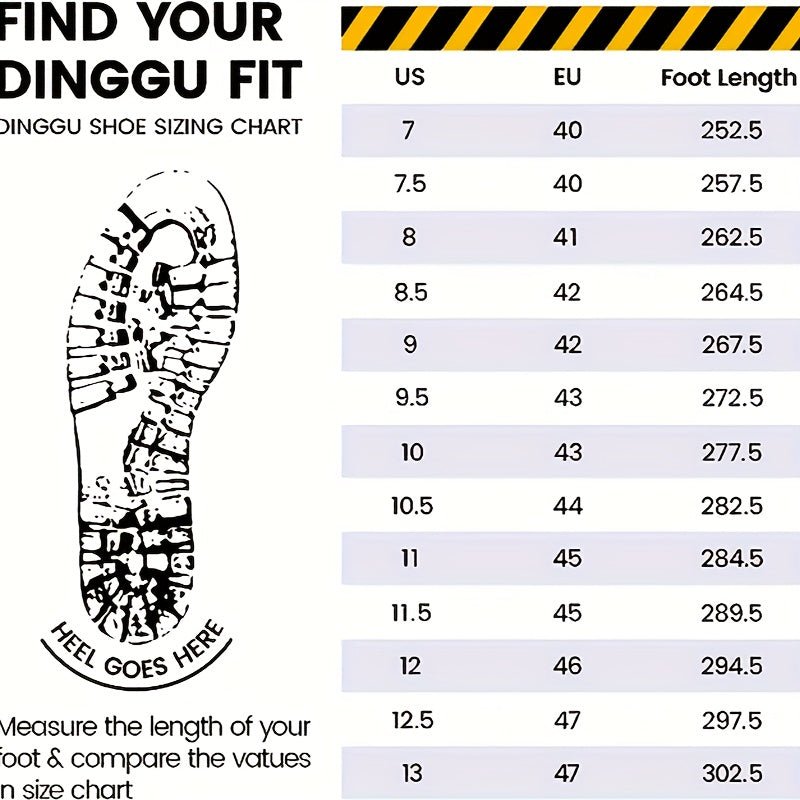 Botas de Seguridad DingGu con Punta Redonda: Duraderas de Cuero, Antideslizantes & Resistente a Perforaciones, con Puntera de Acero para Trabajo Industrial, Cómodas en Todas las Estaciones - SACASUSA