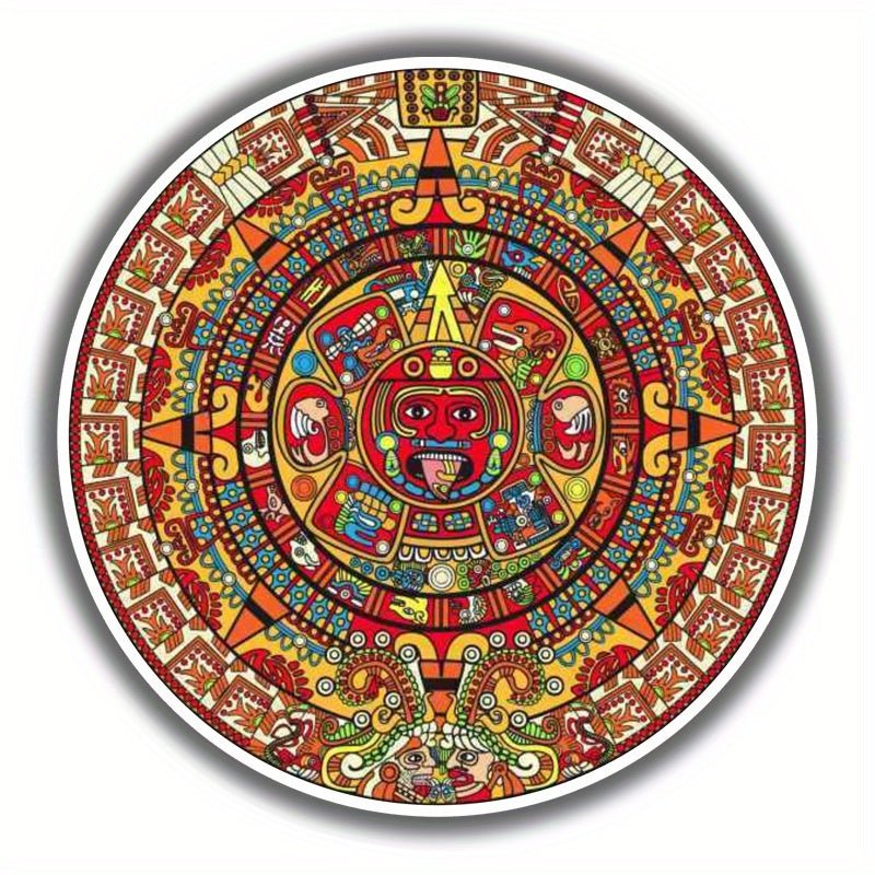 Calendario Azteca Maya Pegatina De Vinilo Para Parachoques De Coche Mexicano - SACASUSA