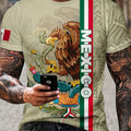 Camiseta Casual Geométrica para Hombre - Poliéster Ligero de Fácil Cuidado, Cuello Redondo, Estilo Versátil para Hogar y Exterior - SACASUSA