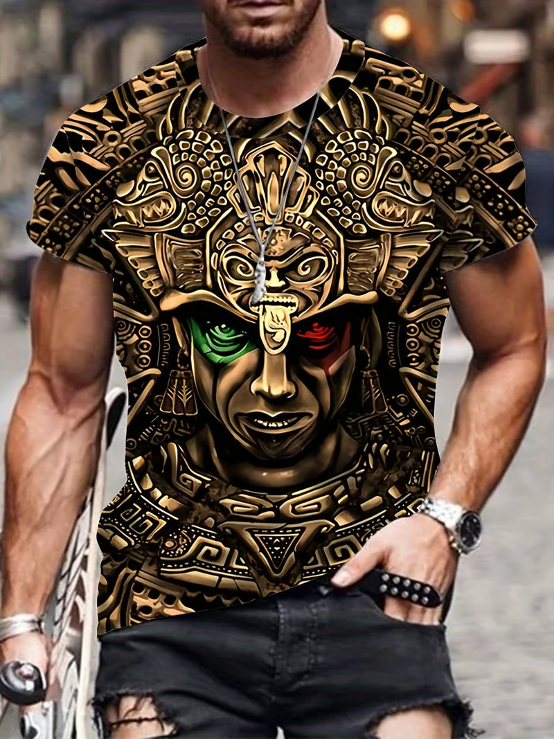 Camisetas De Cuello Redondo De Manga Corta De Moda Con Estampado 3d De Egipcio Antiguo Para Hombres, tendencia de moda, moda casual, estilo clásico, novedad 2023 - SACASUSA