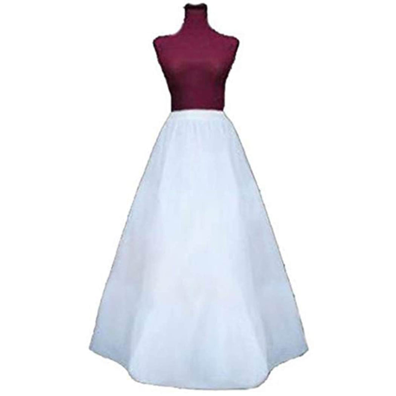 Enagua de crinolina corte A, vestido de novia semicompleto sin aros, falda interior en capas para mujer, talla única. SML XL 24"-46" cintura