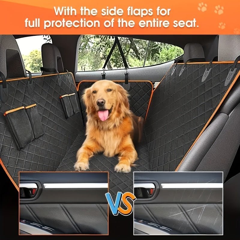 Funda Impermeable para Asiento de Coche para Perros: Protector de Asiento Trasero de Poliéster Duradero, Hamaca Antirayas para Viajes Cómodos y Seguros - SACASUSA