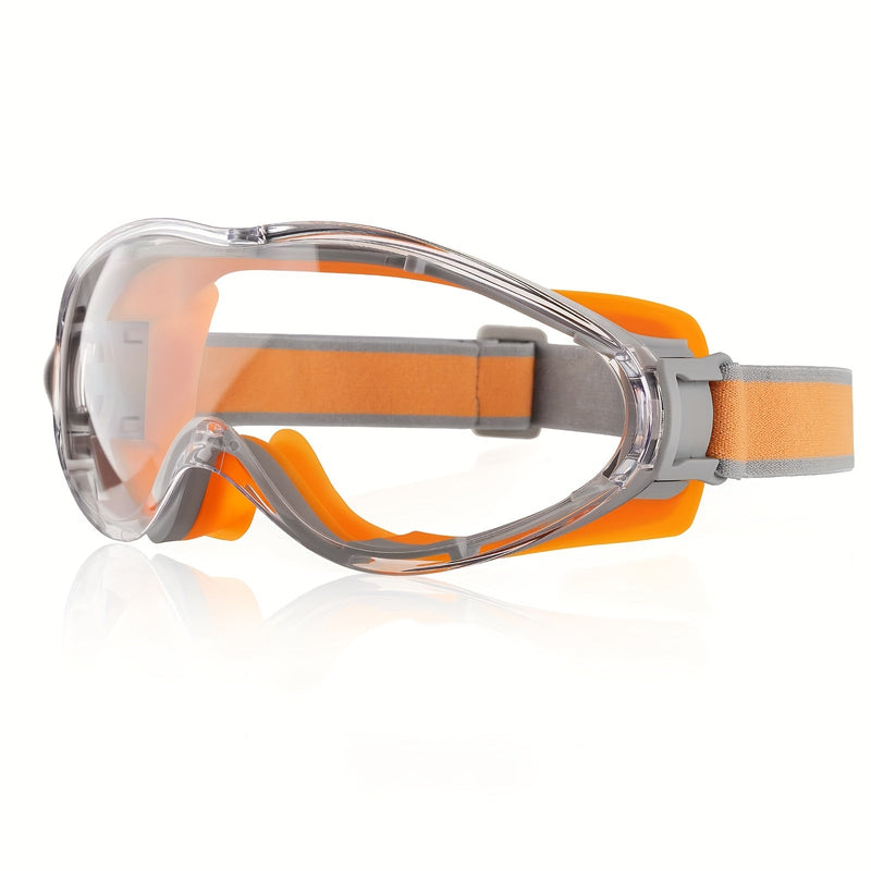 Gafas de Seguridad de Grado Industrial - Unisex, Cómodas de Silicona, Lente Anti-Vaho Transparente, Ideal para Trabajos de Laboratorio - SACASUSA